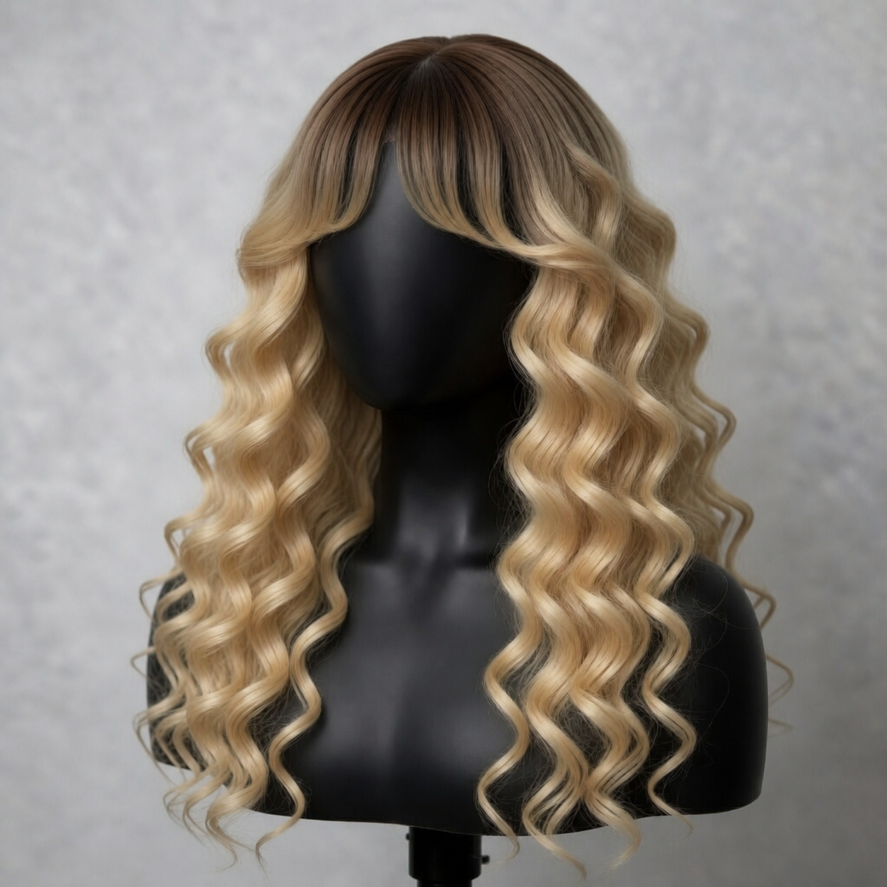 Water Wave Fringe Wig