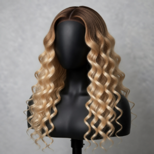 Water Wave Middle Part Wig